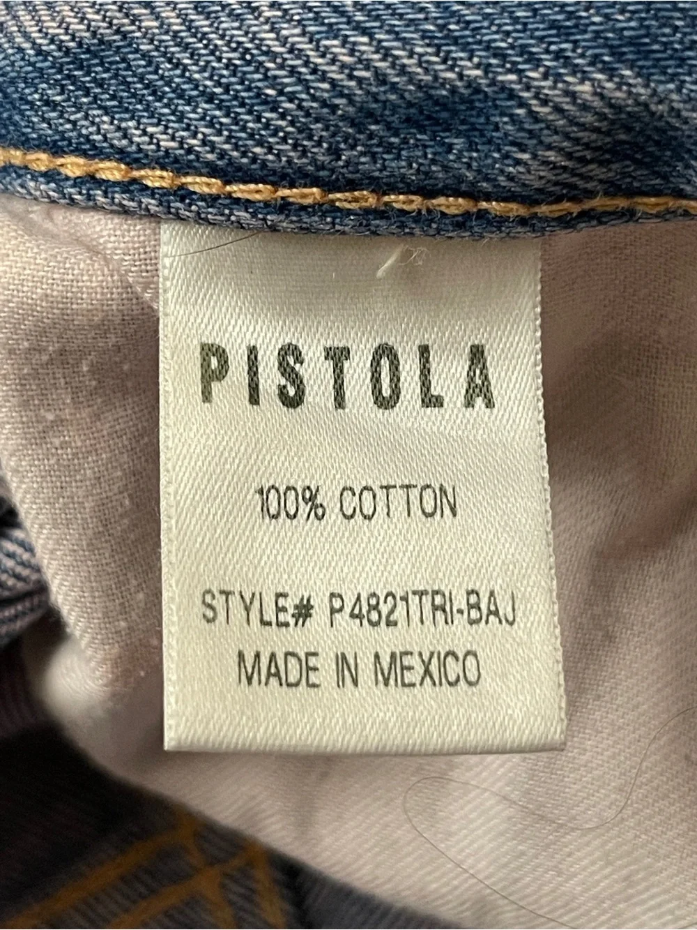 pistola Distressed Blue‎ Denim Jean Shorts